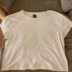 GAP Women's Beige Short Sleeve Tee
